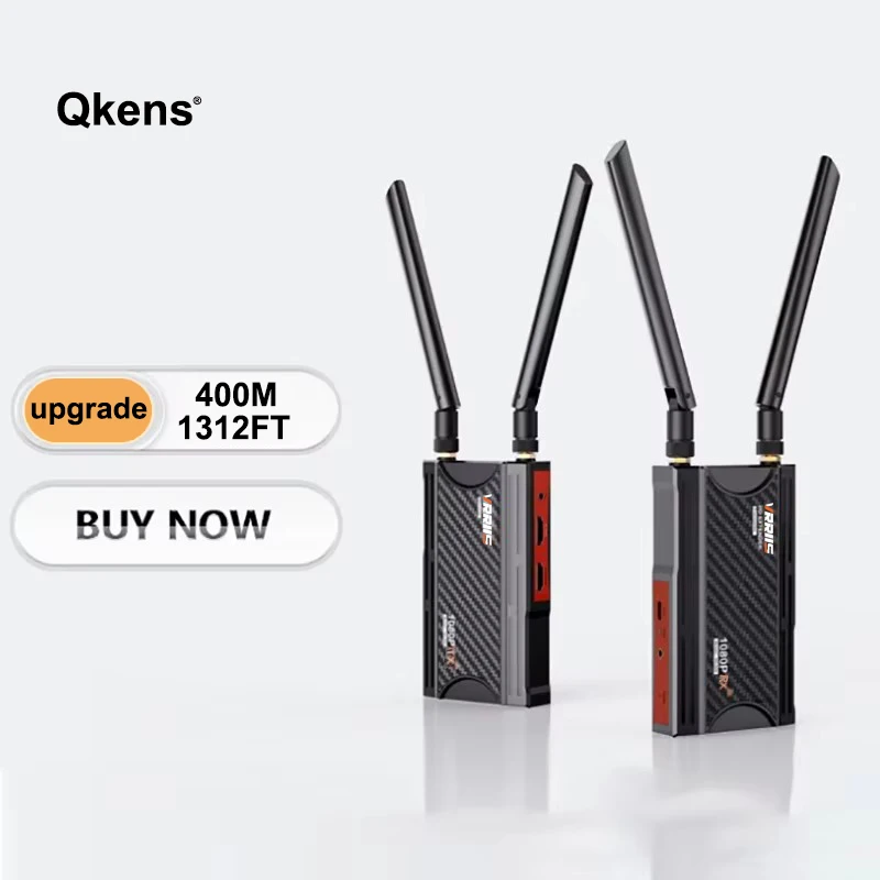 Wireless HDMI Audio Video Transmitter and Receiver 820FT Display Extender for DSLR Camera Live Streaming PS4 PC To TV Projector