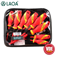 LAOA 6pcs /8PCS Screwdriver Sets VDE Insulated Screwdriver Electrical Tool