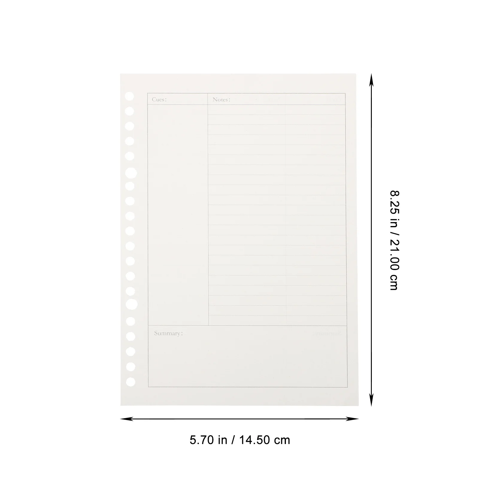 

150 pcs Loose-Leaf Notebook For Refill Detachable Notebook Refill Paper Paper Journaling Notes Office School Use