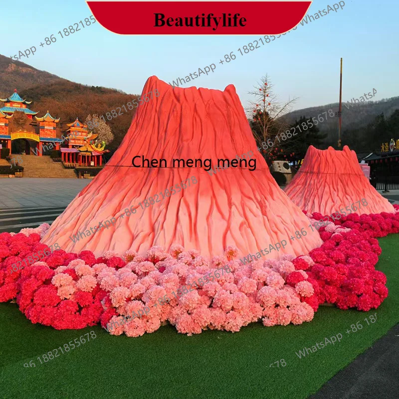 

G153 Pink Meichen Park живописный газон ландшафтный дизайн фото дренажное украшение пузырьковая резьба моделирование