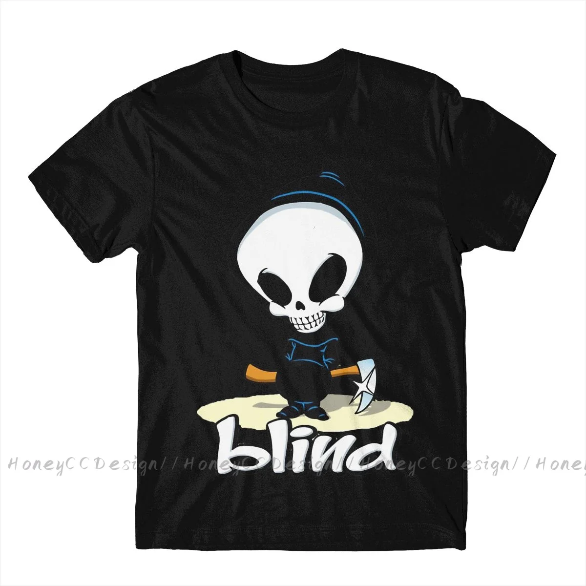 Spitfire Cool Skate Blind Print Cotton T-Shirt Camiseta Hombre For Men Fashion Streetwear Shirt Gift