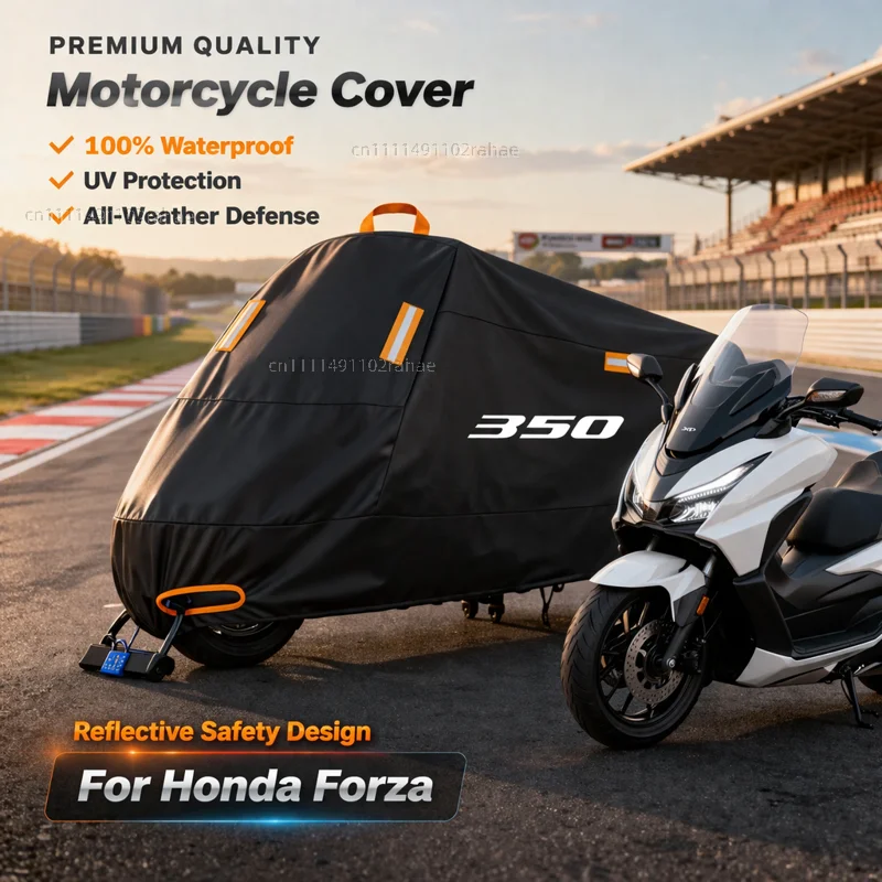 

For Honda ADV350 Forza350 Outdoor Motorcycle Cover Waterproof Thickened Polyester UV Protective Rain Dust Sun All Weather Cover