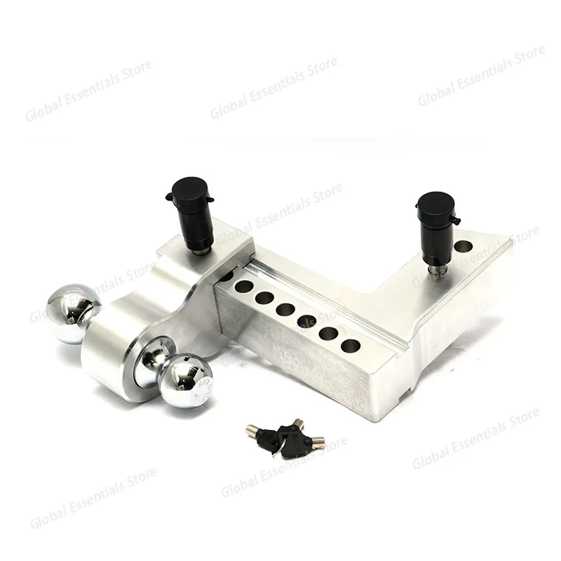 

Aluminum alloy adjustable trailer arm 2.5inch-8inch car extendable double head with pin trailer arm