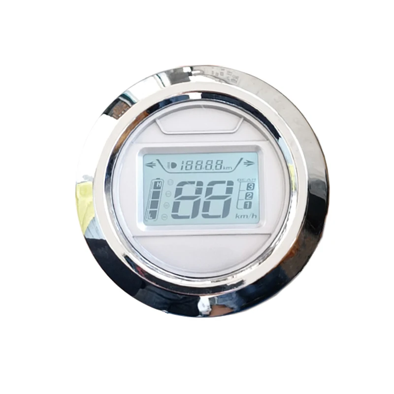 Electric Scooter New Turtle King LCD Speedometer Dashboard, Digital Power Display, Compatible with 48V/60V/72V