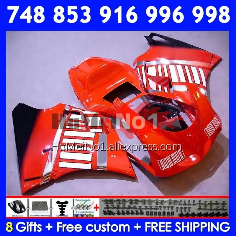 Injection Kit For DUCATI 748 853 916 996 998 S R 94 95 96 97 98 326No.17 red glossy 748S 998R 996R 1999 2000 2001 2002 Fairing