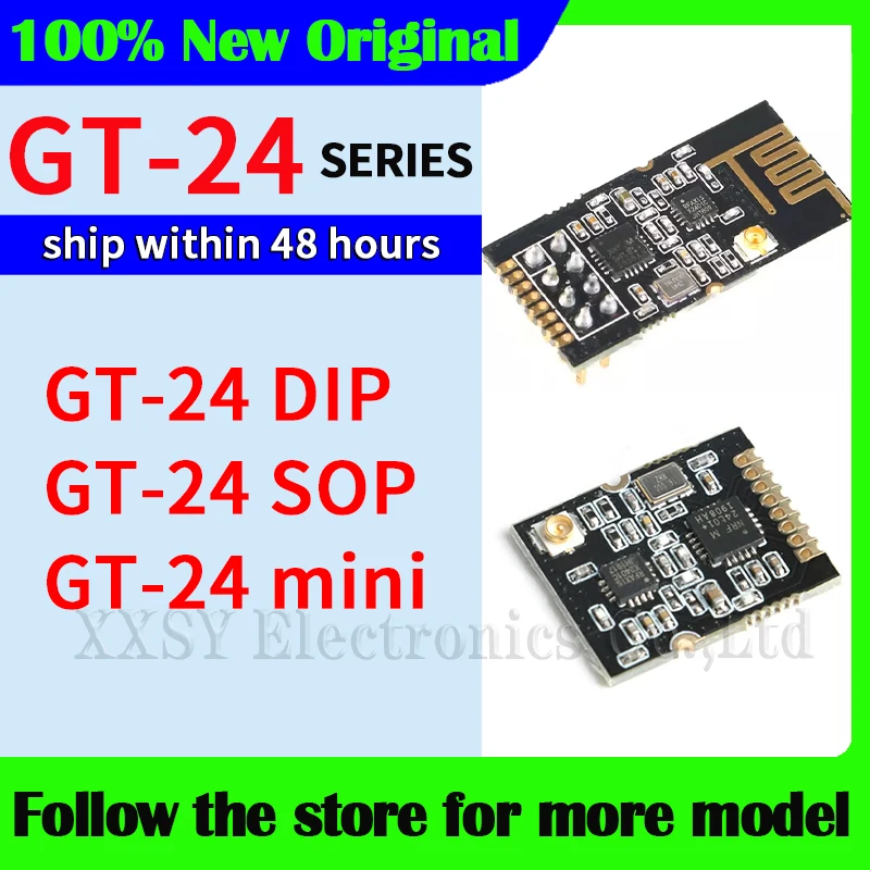 GT-24 mini Wireless Data Transmission Module NRF24L01&PA High quality New