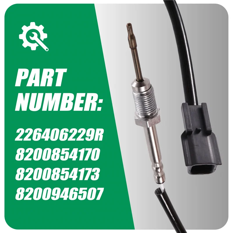 226406229R 8200854170 Sensor EGT Sensor de temperatura de gases de escape para DACIA NISSAN RENAULT 8200854173 8200946507