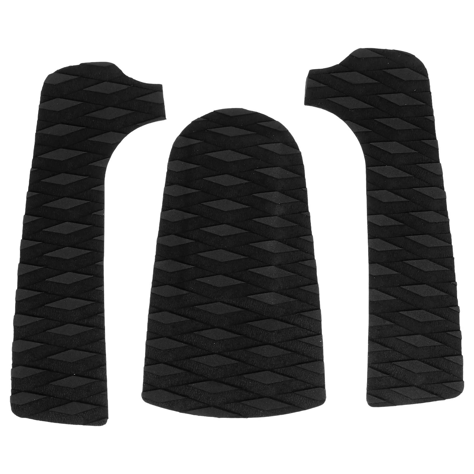 

3 Pcs Non-slip Mat Anti Pads for Surfboard Tail Deck Grips Swing Eva Traction Accessories Black
