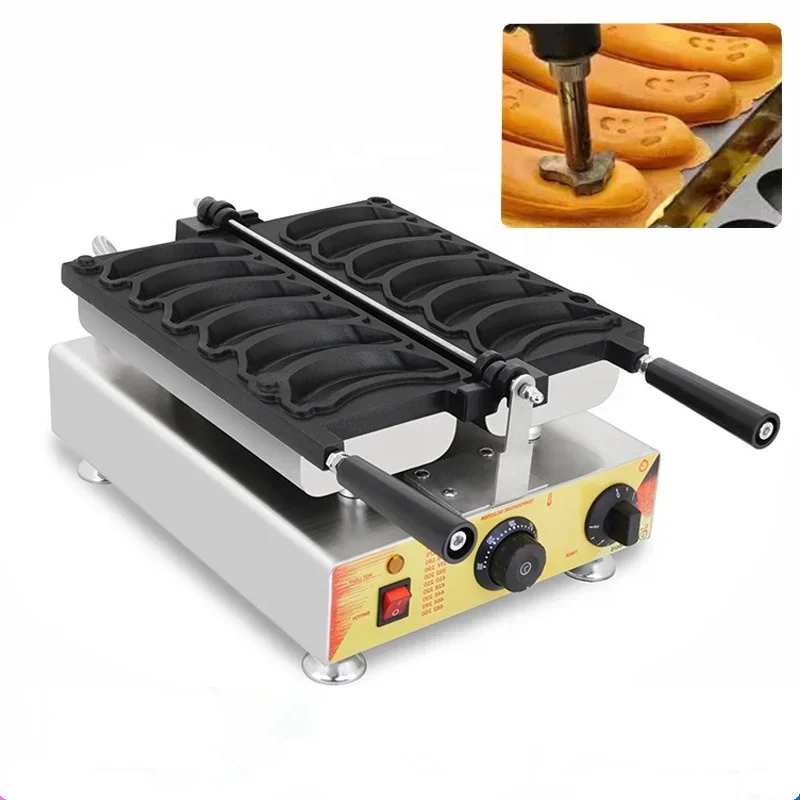 

Best Experience Commercial Kitchen Appliance Banana Smile Waffle Machine Maker Pancake Making Machine