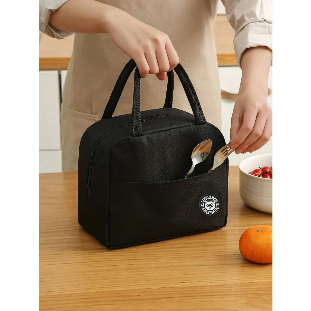 1 Stück tragbare isolierte Lunchtasche, große Kapazität, wasserdicht, auslaufsicher, wiederverwendbar, Lunch-Einkaufstasche für Reisen, Arbeit, Schule, Picknick