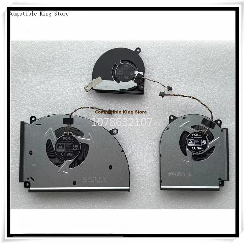 L+New Original Laptop Cooling CPU+GPU Fan for ASUS Gunslinger 8 Plus Cooling ROG Strix 18 G814 G834 Fan