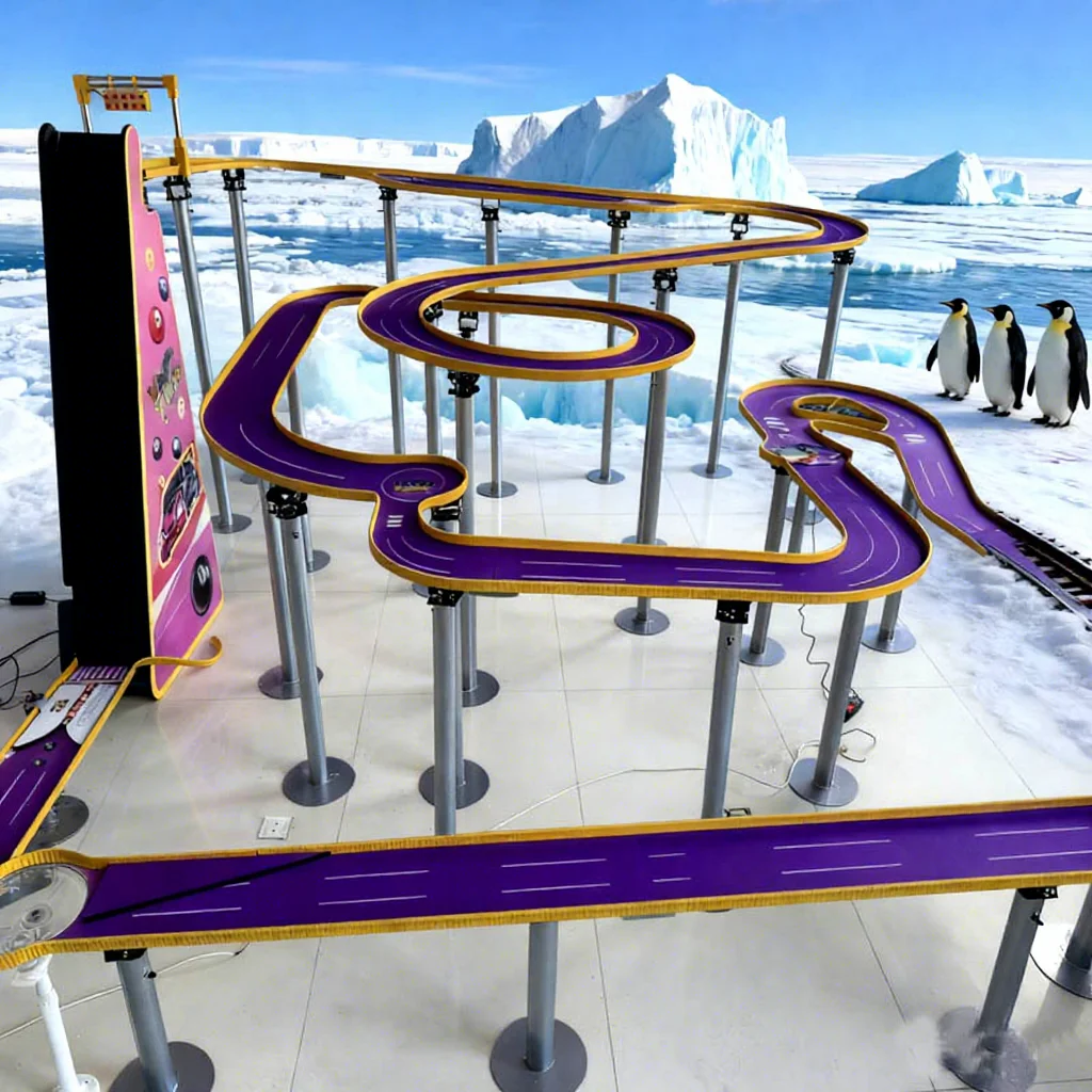 Canicas Pinball Transmisión en vivo Bandeja de rally con cuentas rodante Competición de batalla Juego de carrera Fabricante directo de pista de mármol