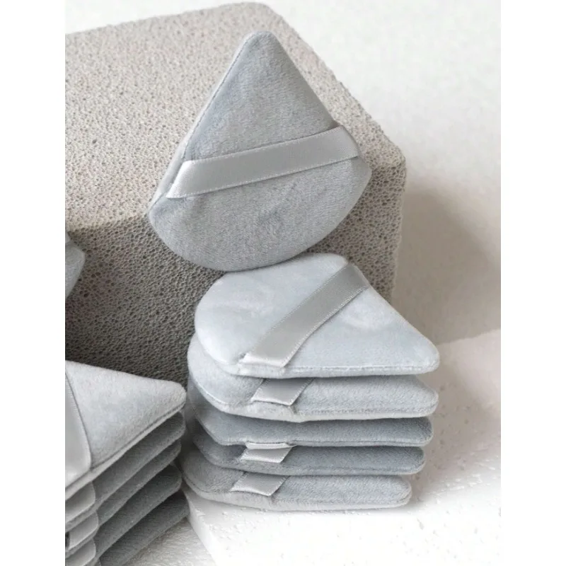 10 قطع من بودرة البيتزا المخملية الوردية المثلثة، إسفنجة مكياج صغيرة للوجه، أدوات مكياج خفيفة الوزن قابلة للغسل #4