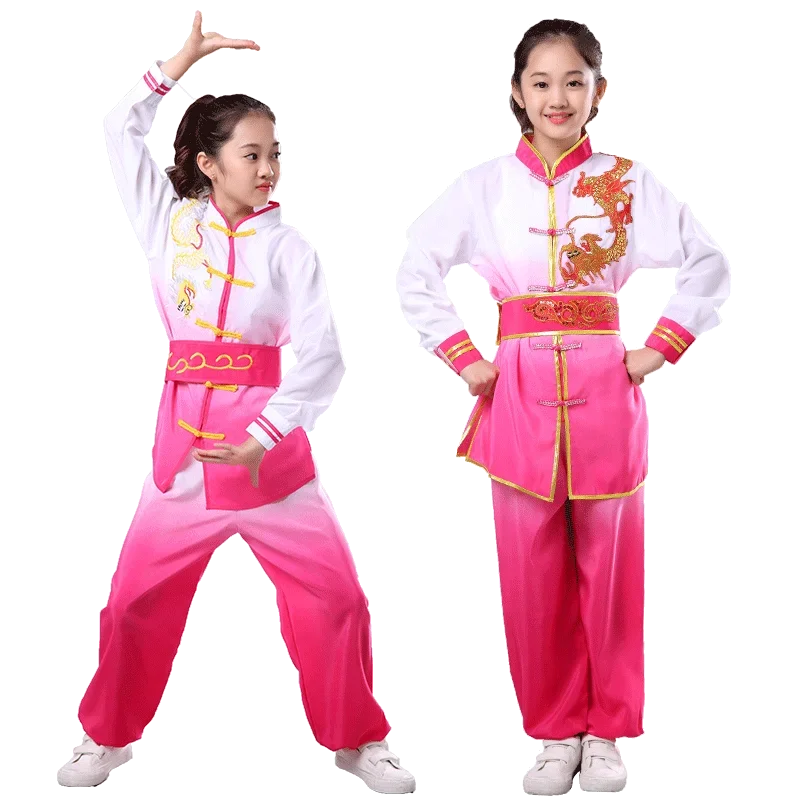 Traje de Wushu chinês tradicional para crianças, roupas Kungfu Tai Chi Shaolin para artes marciais, uniformes de palco para meninos e meninas