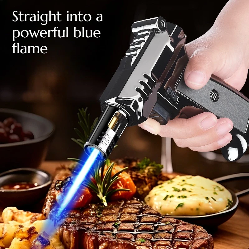

360-degree Reversible Desktop Welding Torch Inflatable Lighter Hand-held Multi-functional Cigarette Accessory