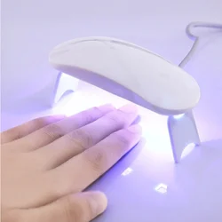 Mini Usb 6W Nail Drying Lamp Machine Portable 3 LED UV Manicure Lamp Nails USB Cable Home Use Nail Lamp Small Desk Drying Nail
