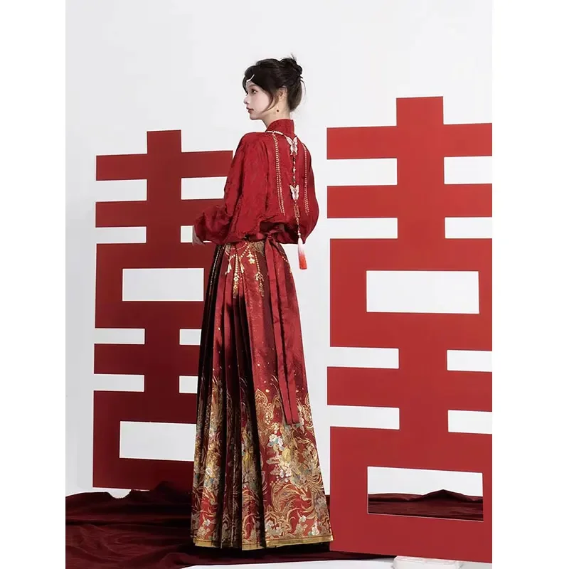 

New L001 Hanfu Skirt Women Chinese traditional Costume Mamianqun Ming Dynasty