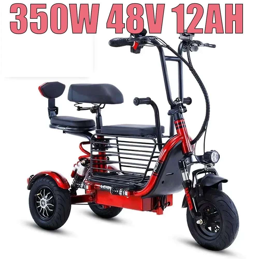 Folding Mobility Scooter Adult Electric Tricycle Portable Mini Small Electric Bike 3Wheel Elderly Disability With Seat Commuting