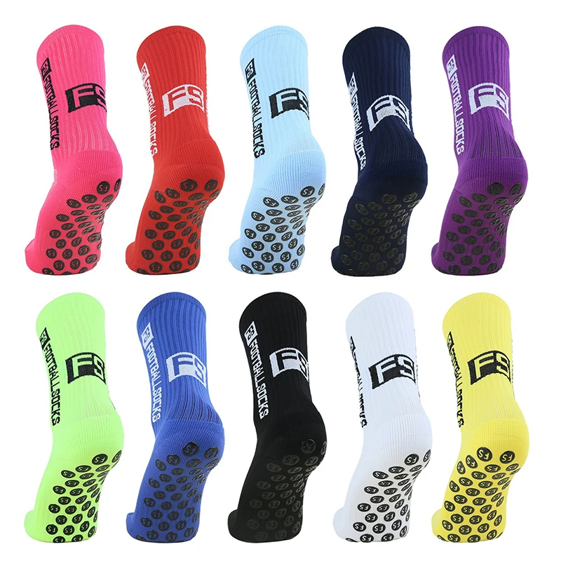 

Professional Sports Football Socks Anti-slip Socks With Glue On The Sole Towel Bottom Thickened Cushioning Mid-tube Socks