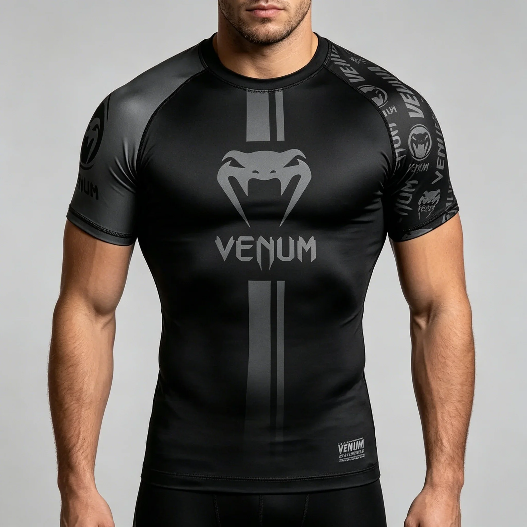 2026 Sommer Herren Sport-Kompressions-T-Shirt Kurzarm Schnelltrocknend Atmungsaktiv Fitness-Training Oberteil – Detail 5