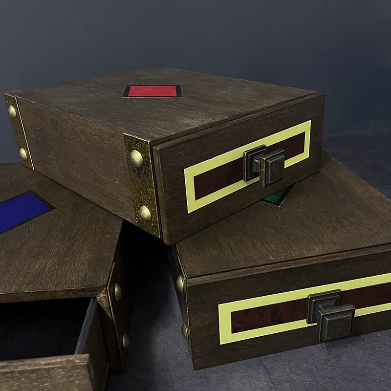 

Amazing Quantum Wooden Box Mind Reading Magic Tricks Mentalism Illusions Professional Magicians Stage Magic llusions Gimmicks