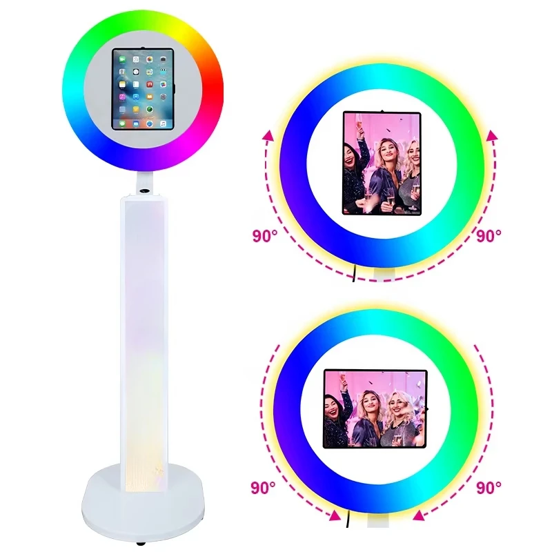 Advanced Light Emitting Diode Ring Light Rotary Party Selfie iPad 10.2/10 9/11/12 9/13 iPad Photo Booth