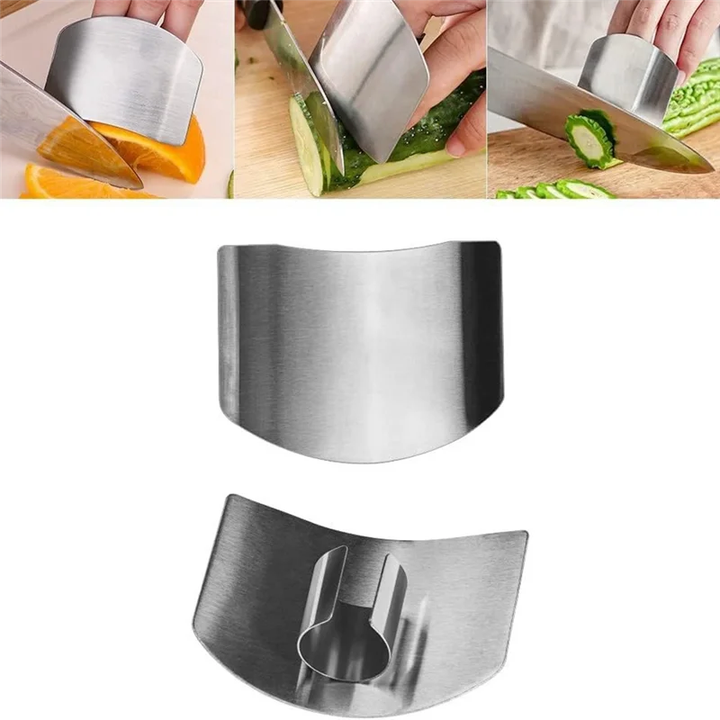 ABKJ-Stainless Steel Finger Guard, Multifunctional Finger Protector Finger Guard For Cutting Kitchen Tool
