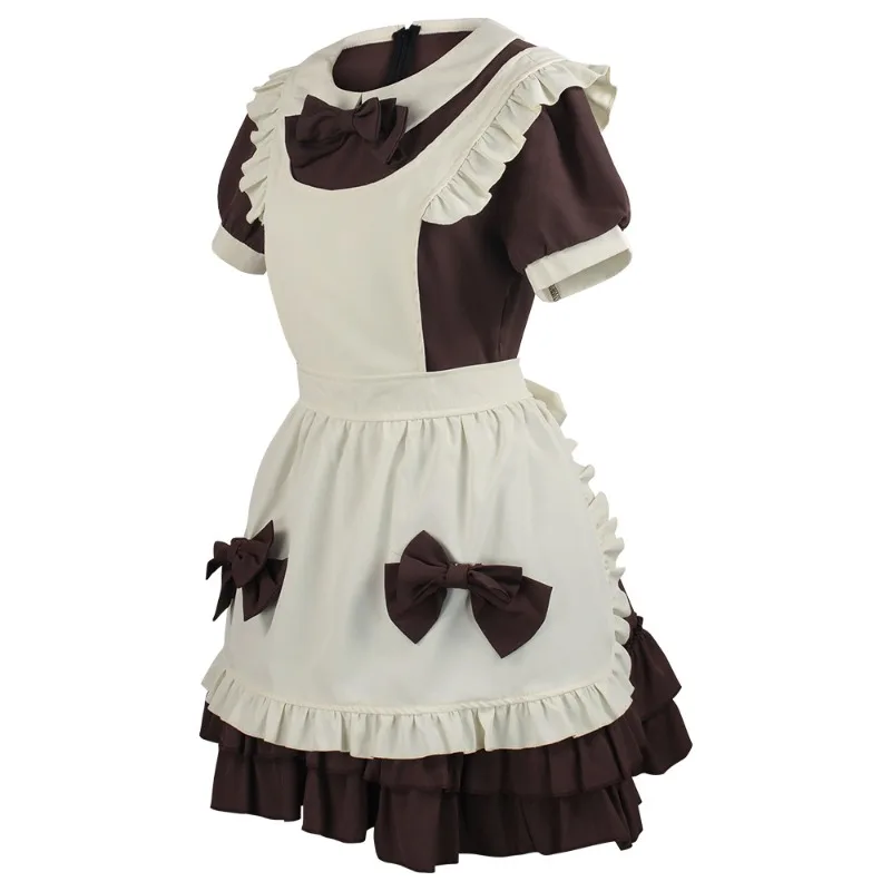 أزياء لوليتا خادمة تنكرية للفتيات ، خادمة نسائية لطيفة ، مريلة خادمة ، فستان أنمي كوس ، ملابس كاواي يابانية ، ملابس