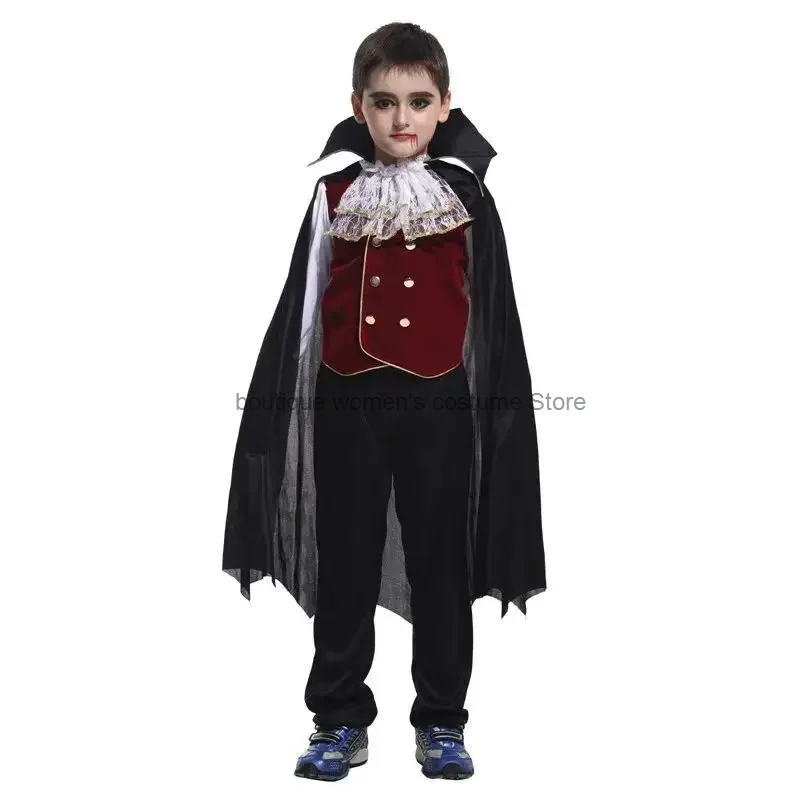 Halloween Kostüm Kinder Vampir Kostüm Party Kostüm Junge Dämon Cosplay Vampir Rollenspiel Coswear