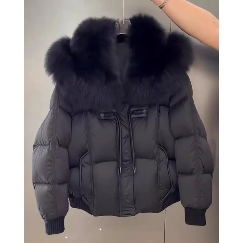 

Женское хлопковое пальто Thiened Fce на подкладке, зимнее новое теплое свободное пальто с хлебом, дизайн, корейская версия, чистый цвет