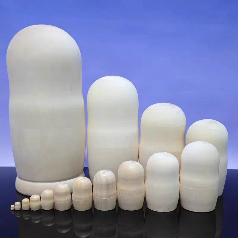 

Matryoshka doll 15 layers of pure natural air-dried linden wood environmentally friendly 15 layers of big belly doll