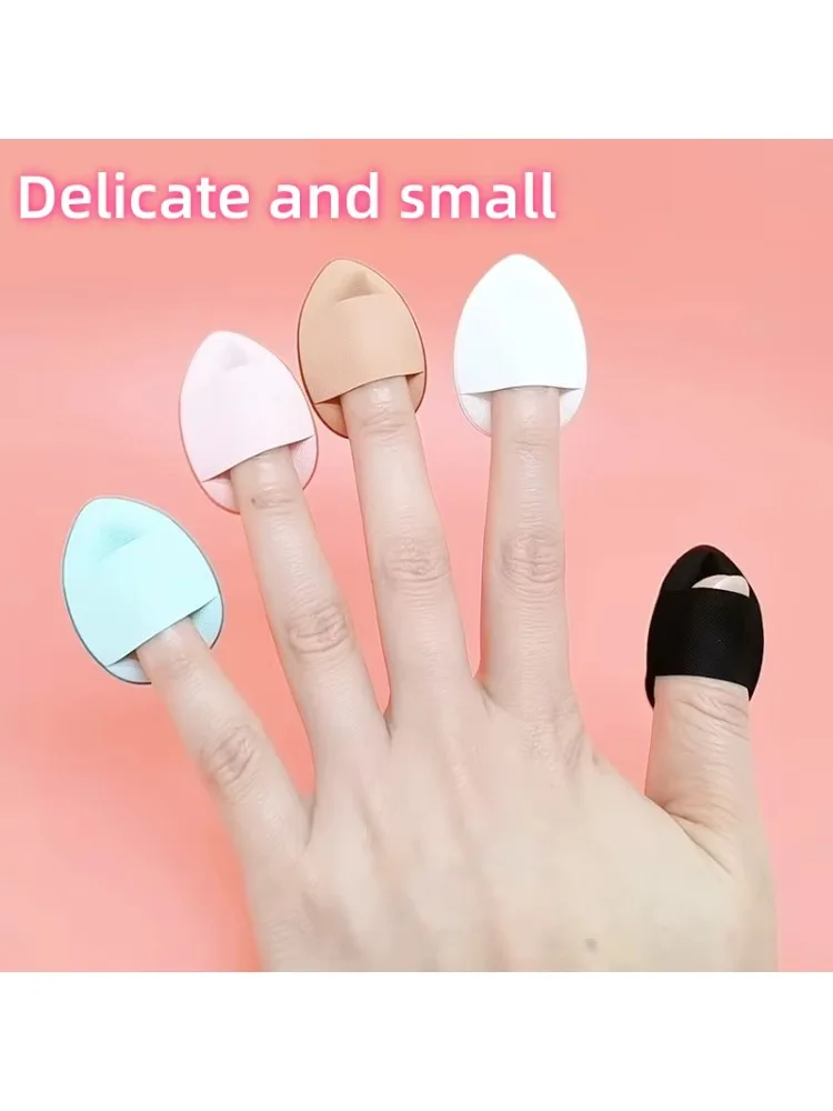 3 pezzi triangolo velluto soffio cosmetico spugne per trucco uso asciutto e bagnato per viso contorno occhi ombretto fondotinta cosmetico strumento per trucco