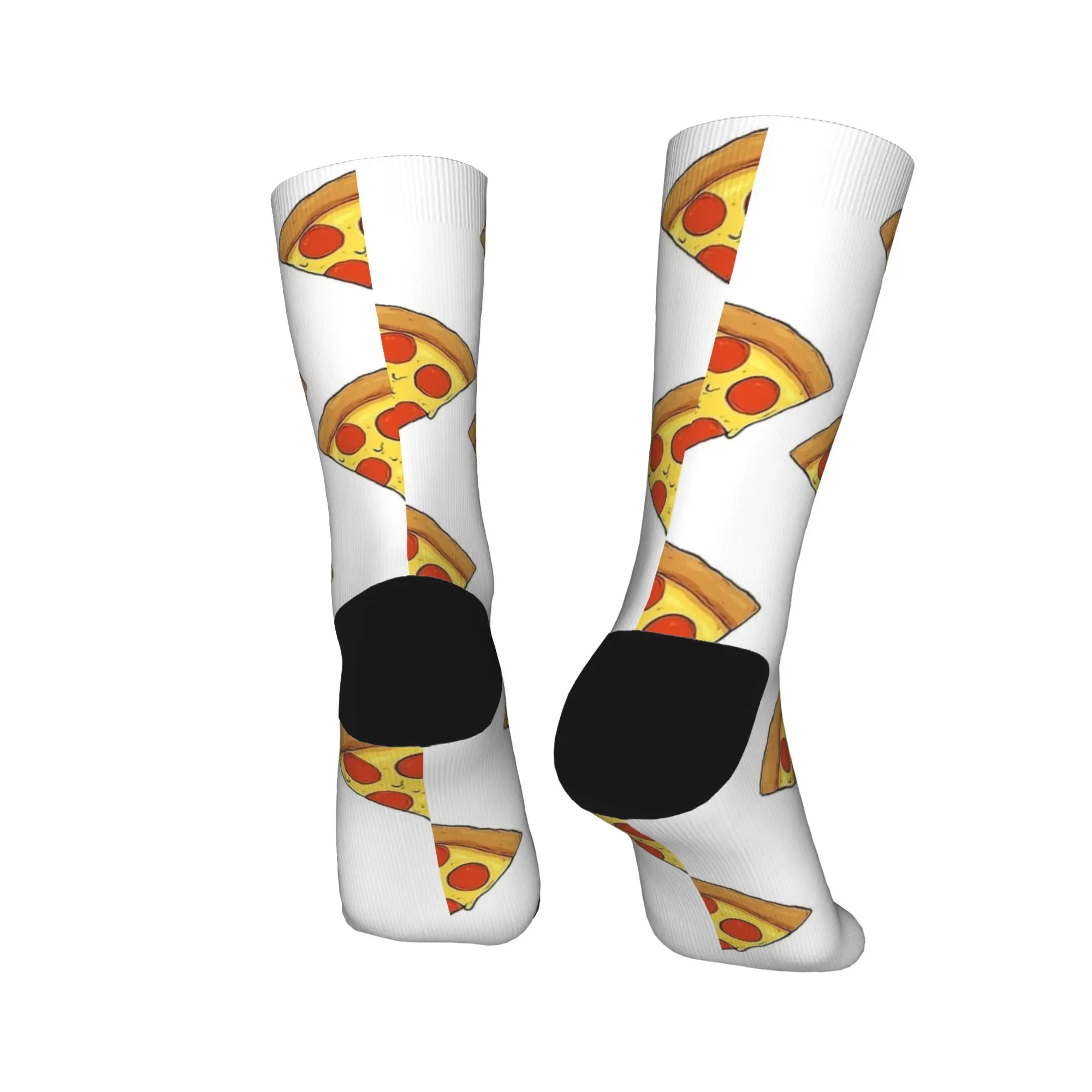البيتزا الوقت الغذاء طباعة الفن جوارب مخصصة جوارب بأشكال مضحكة الخريف عدم الانزلاق الجوارب الرجال تشغيل الرياضة الجوارب الناعمة الدافئة #4