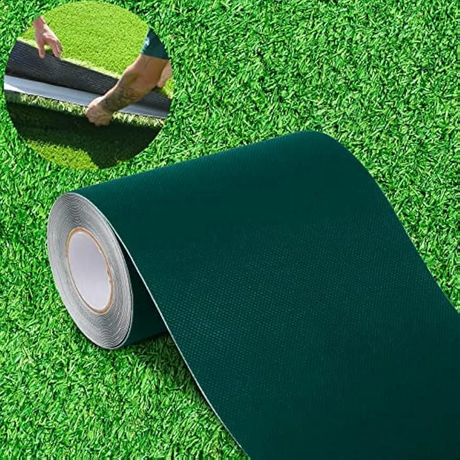 

Artificial Grass Turf Seam Tape 6" x 33' Self Adhesive Tape for Fake Grass Jointing Connecting Outdoor Carpet Green Lawn Mat Ru