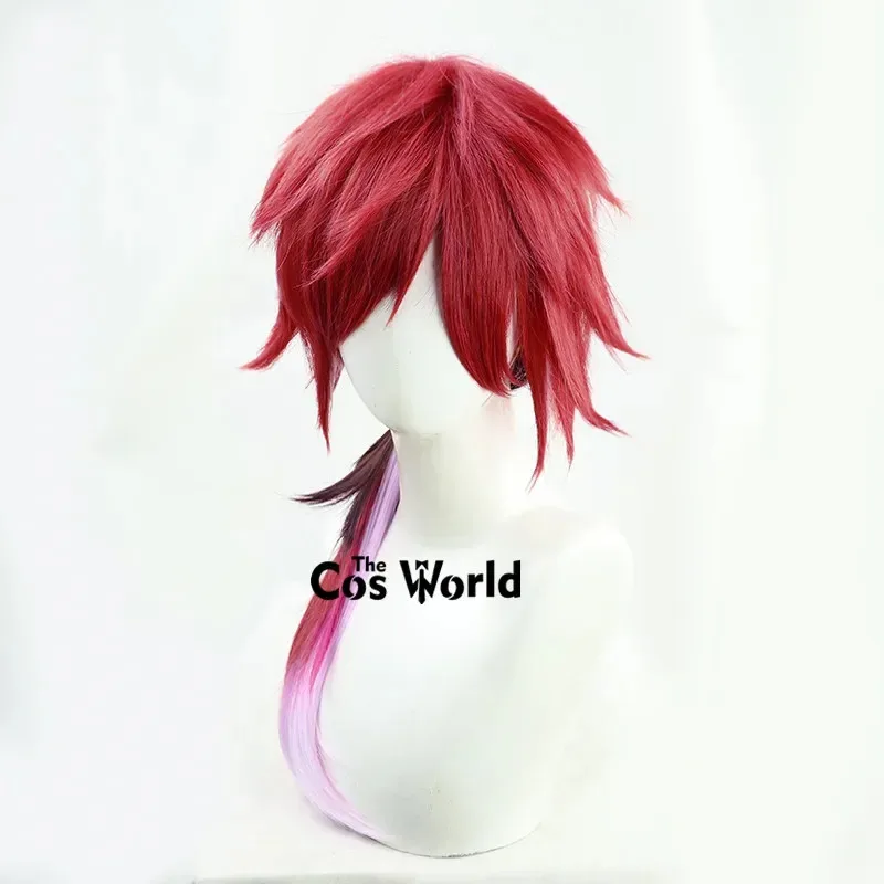 الظاهري YouTuber VTuber لورين ايرواس 60 سنتيمتر طويل مستقيم أنيمي تأثيري الباروكات الألياف مقاومة للحرارة الشعر الاصطناعية dxsdfg234asd