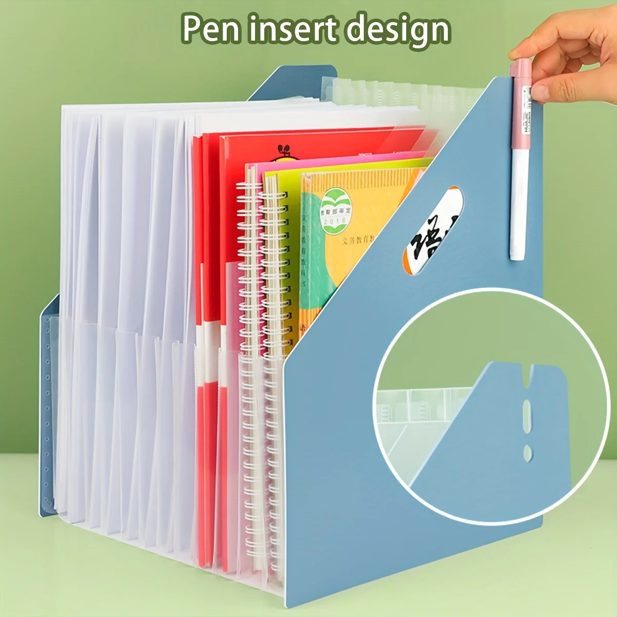 Carpeta plegable de múltiples capas, organizador de papel de prueba A4, bolsa de órgano Vertical inclinable, papelería escolar y de oficina, nuevo estilo