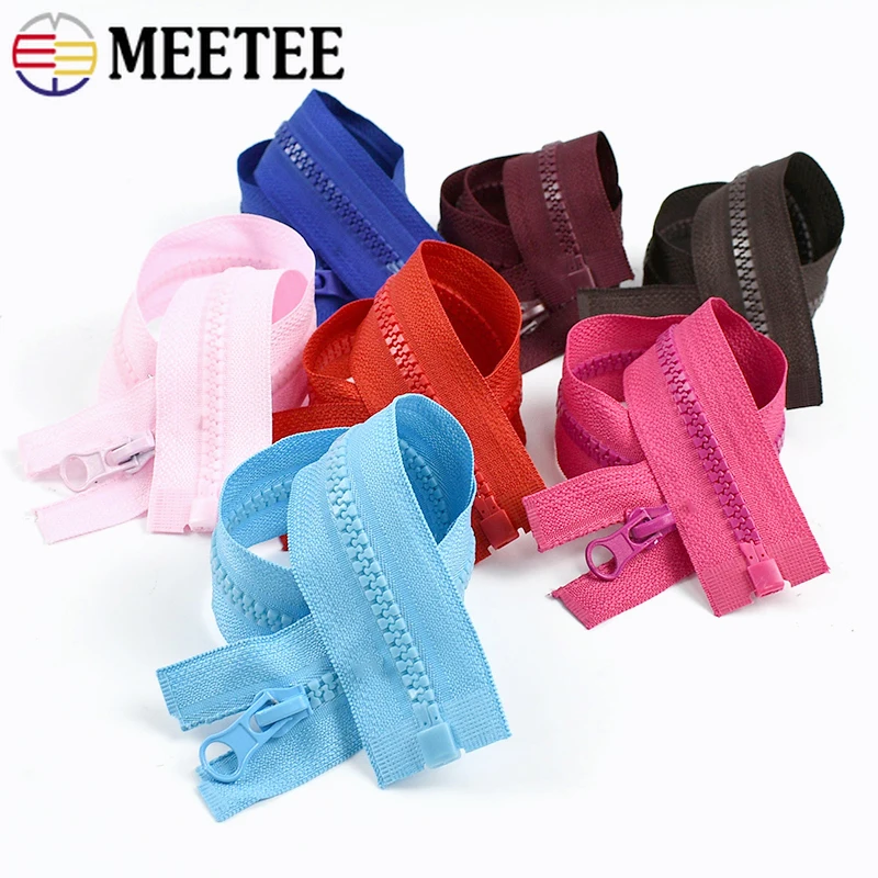 

3P 40-120cm 5# Resin Zipper for Sewing Clothes Coat Open-End Zippers Jacket Bag Closure Zips Repair Kit DIY Garment Accessories