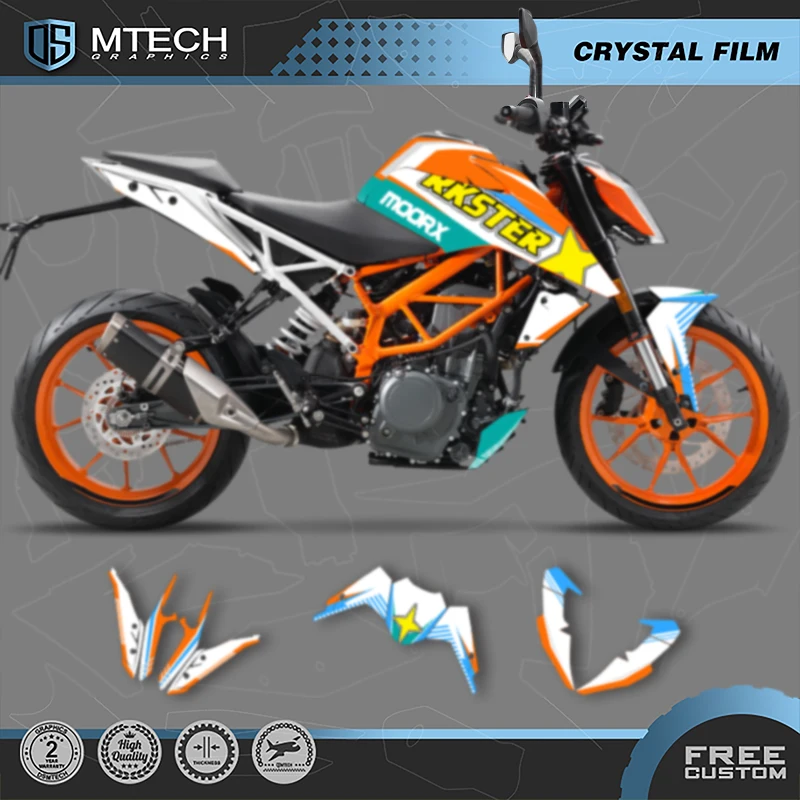 

DSMTECH Motorcycle Graphics For KTM 2017 2018 2019 2020 DUKE 125 17-20 DUKE125 390 Decals Stickers Kits 006