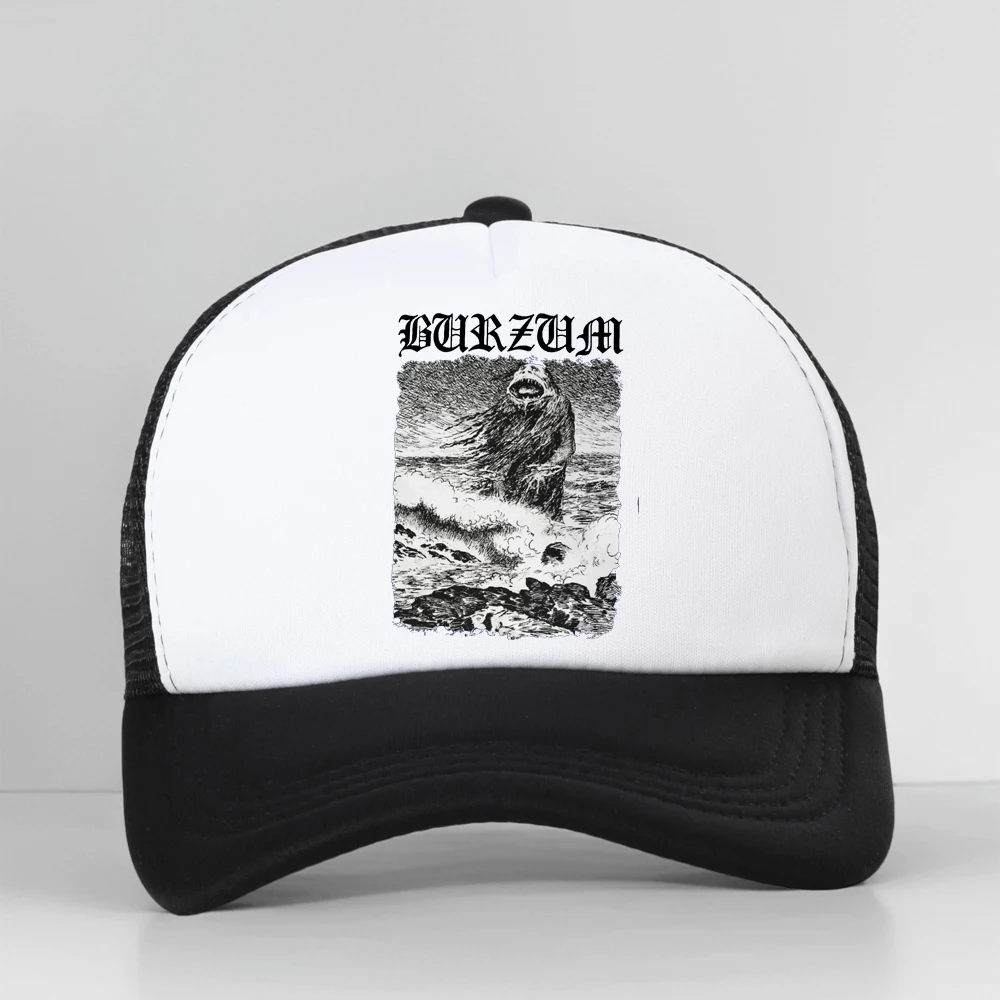

Burzum Aske Filosofem Band Baseball Cap Men Fashion Hip Hop Cool Summer Breathable Mesh Trucker Dad Hat