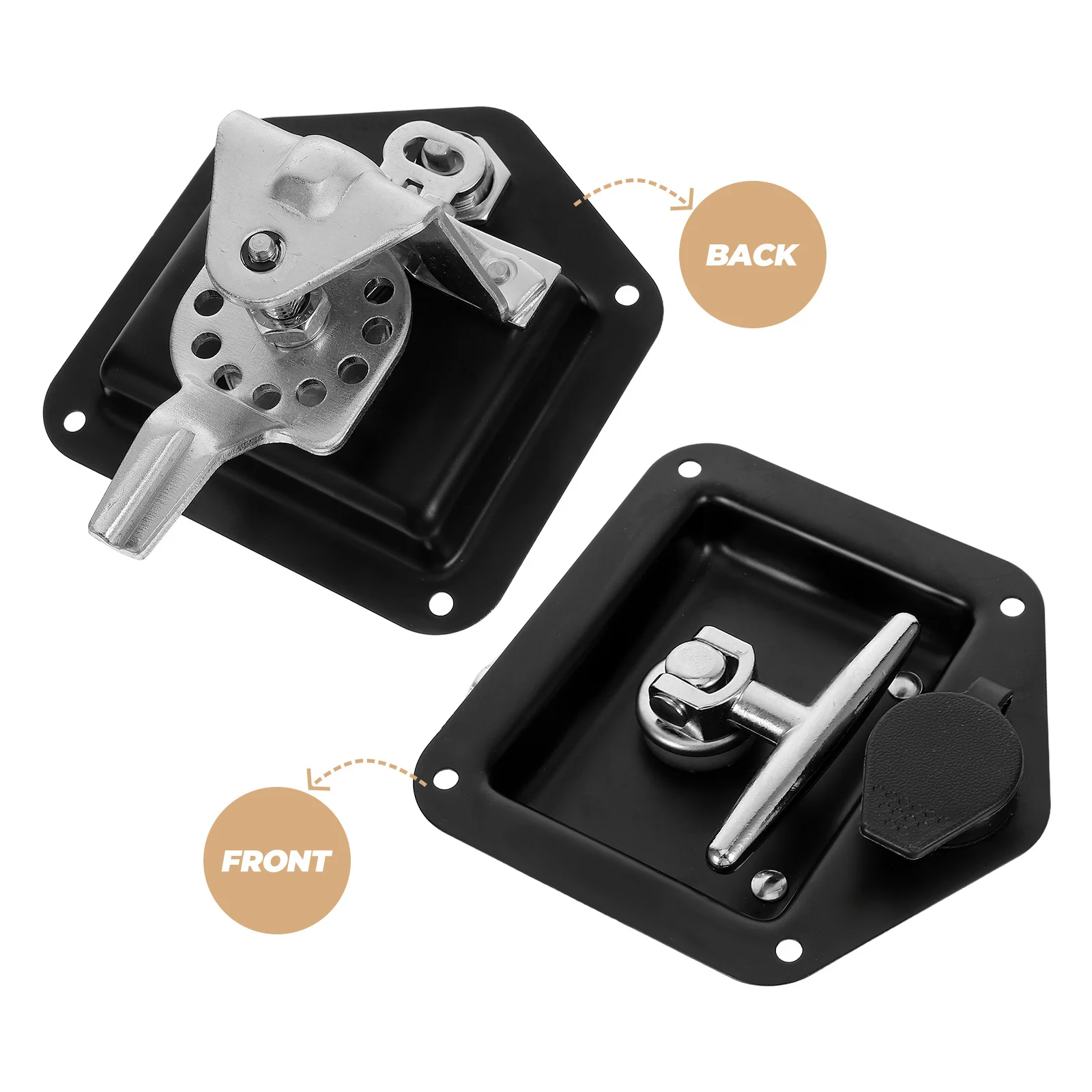 Heavy Duty Stainless Steel Multifunction Lock Universal Compatible Toolbox Rv Door Trailer Cabinet Electrical Panel Lock Safety