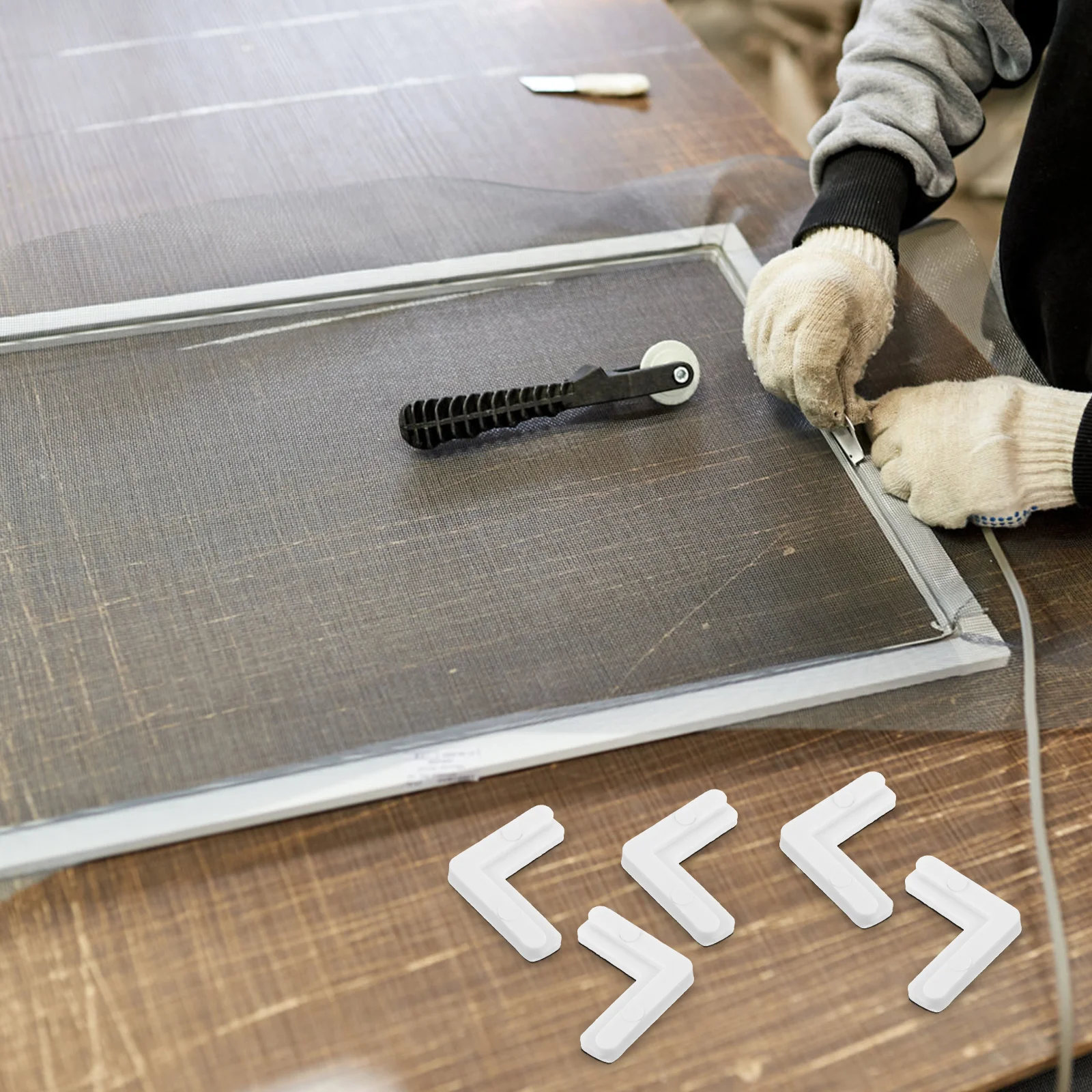 

10Pcs Screen Frame Corners 90 Degree Internal Angle Brackets Joint Fastener Screen Frame Corners L Bracket Corner Bracket