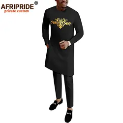 Trajes africanos para hombres, camisas bordadas y pantalones Ankara, conjunto de 2 piezas, ropa Africana Boubou, trajes de chándal A2216161