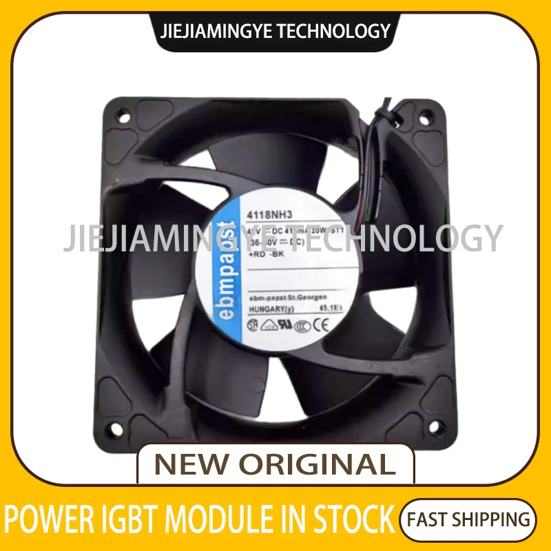 4118NH3 48V416mA 20W 12038 12cm metal frame fan