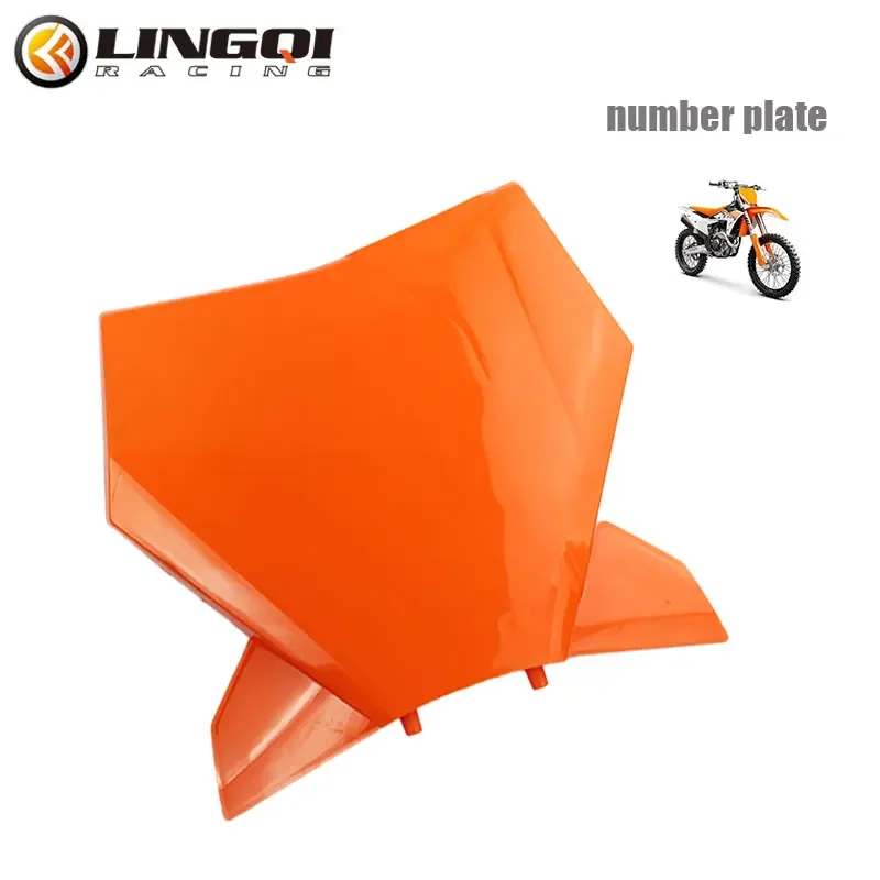 

LYNNCHI Motorcycle KT250 Front Number Plate Body Fairing Plastic Cover Guard For KT 250 SX XC 2023 Dirt Pit Bike Off Road