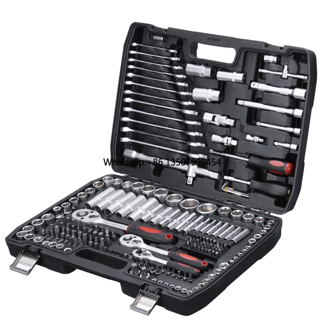 

216PCS Socket Wrench Tool Box Complete Car Mechanics Repair Tool Set