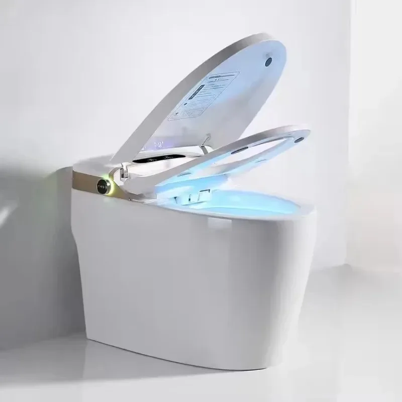 

FEIDU Smart Toilet Gold Black Anti-Smell Feature Floor Mounted Elongated Bowl S-Trap Seat Convenient