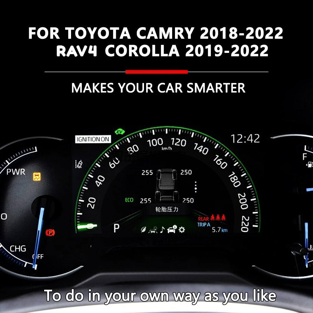 

ЖК-дисплей, 4 датчика, TPMS, быстрая установка, системы контроля давления в шинах для Toyota Camry 2018 Corolla 2023 RAV4, аксессуары