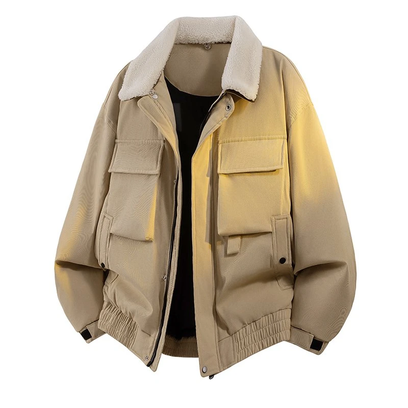 عادية الدافئة الفراء طوق بطة أسفل السترات 2025 الشتاء الرجال حجم كبير S-6XL فضفاض البخاخ معاطف الشباب رشاقته مبطن القمم الملابس #3