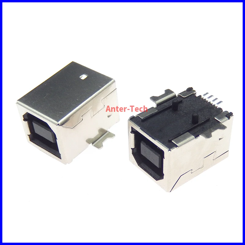 1PC Type B Female SMT 180 degree USB-B SMD USB-BF For fax communication interface