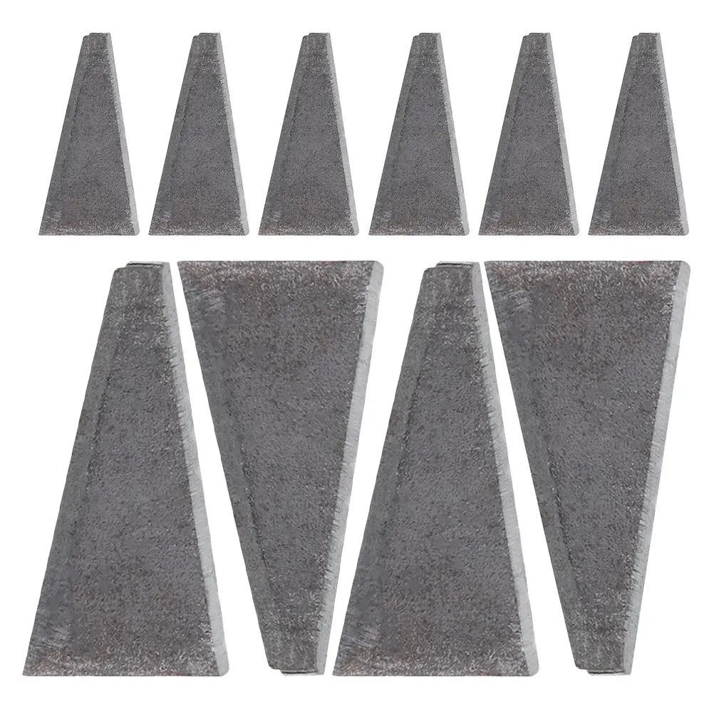 

20 Pcs Triangle Steel Wedge Double Head Tool Reinforcement High Carbon Hammer Axe H Replacement Metal Wedge Tools